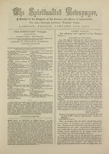 London Spiritualist, No. 386, January 16, 1880, pp. 25-7