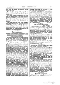 London Spiritualist, No. 470, August 26, 1881, p. 107