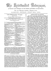 London Spiritualist, No. 361, July 25, 1879, p. 37