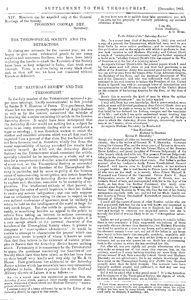 Supplement to the Theosophist, v. 3, No. 3, November, 1881, p. 2